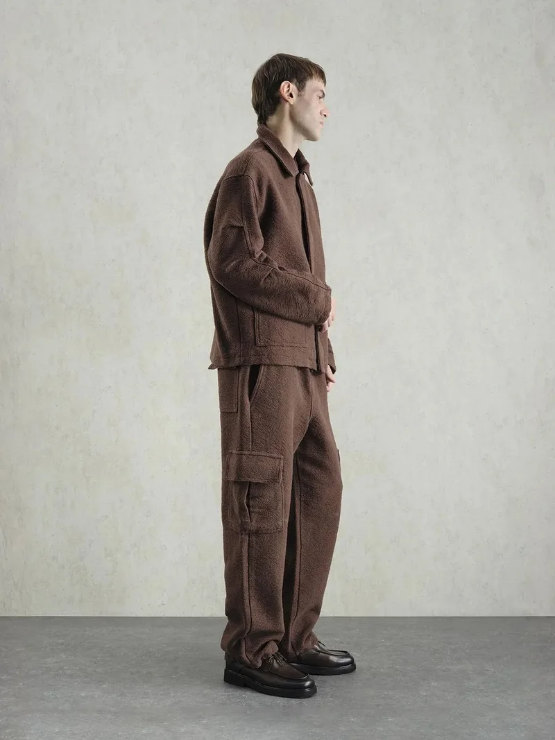 Giesto GIESTO Textured Jacquard Cotton Jacket